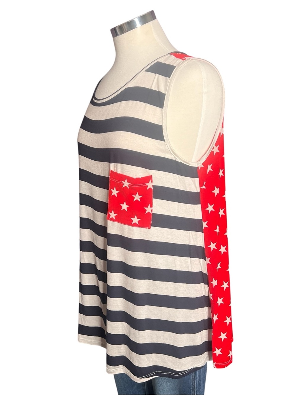 Heimish Red White Blue Star Tank Top